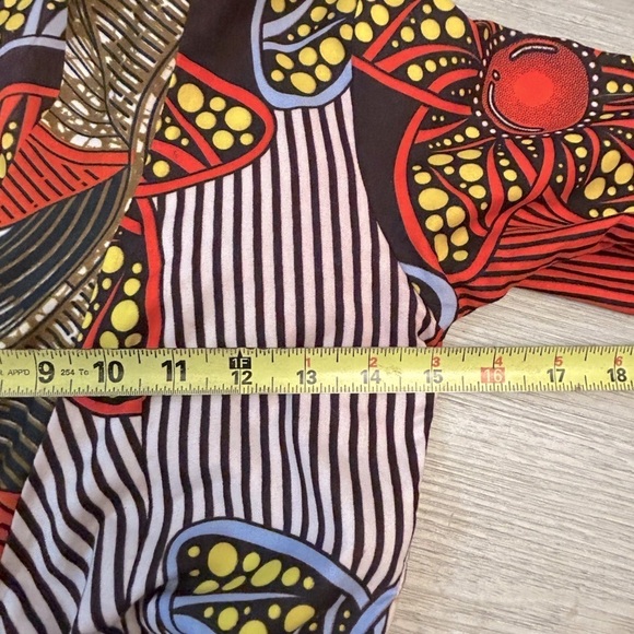 Gorgeous Vintage Boho Multiwear Multicolored Blouse with Ruffle Sleeves. - Picture 12 of 12